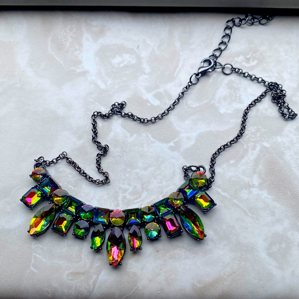 Iridescent Gemstone Necklace